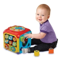 Cube des découvertes interactif VTECH BABY - Multicolore - 10 mélodies et 4 chansons - Mixte - 9 mois et plus(m-2)