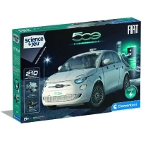 Clementoni - Coffret de construction Fiat 500 électrique - Application dispoonible - Fabriqué en Italie(m-1)