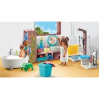 PLAYMOBIL 71611 Salle de bains avec douche et baignoire, My Life, Maison d'architecte, 55 pieces, Des 4 ans(m-2)