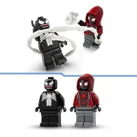 LEGO 76276 Marvel L'Armure Robot de Venom contre Miles Morales, Jouet de Construction avec Minifigurines(m-4)