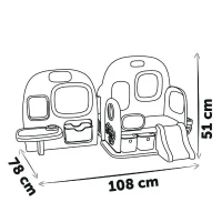 Smoby - Baby Care - Creche 5 Espaces + 27 Accessoires - Poupon jusqu'a 42 cm(m-5)