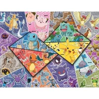 Nathan-POKEMON-Puzzle 2000 pieces - Les 16 types de Pokémon-4005556873142-A partir de 14 ans(m-2)