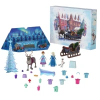 Calendrier de l'Avent La Reine des Neiges, 24 surprises avec poupées et accesssoires, Disney Frozen, Mattel, HWX20(m-4)