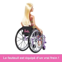 Barbie-Poupée avec fauteuil roulant-Barbie Fashionistas HJT13(m-5)