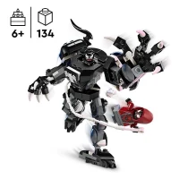 LEGO 76276 Marvel L'Armure Robot de Venom contre Miles Morales, Jouet de Construction avec Minifigurines(m-2)