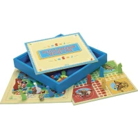 L'arbre a jouer - 66310 - jeux des petits chevaux et oie - coffret en bois(m-1)