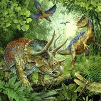 Puzzles 3x49 pieces - La fascination des dinosaures - Ravensburger - Lot de puzzles enfant - Des 5 ans(m-3)