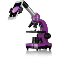 Microscope étudiant BIOLUX SEL - BRESSER JUNIOR - grossissement 40x-1600x - kit d'expérimentation - violet(m-2)