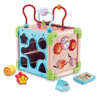 Jouet interactif VTECH CUBE NATURE - Bois certifié FSC - Animaux musicaux - 9-36 mois(m-3)