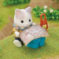 Figurines Articulées - SYLVANIAN FAMILIES - Fils et Bébé Chat Latté - Aventure en Foret Secrete(m-5)
