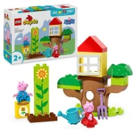 LEGO DUPLO 10431 Le Jardin et la Cabane dans l'Arbre de Peppa Pig - Jouet Créatif(m-1)