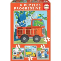 Puzzle Progressif Animaux Sauvages - EDUCA - Moins de 100 pieces - Pour Enfant(m-1)