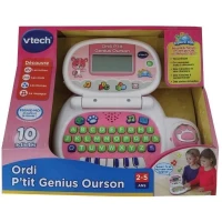 VTECH - Ordi P'tit Genius Ourson Rose - Ordinateur Éducatif Enfant - De 2 a 5 ans(m-5)