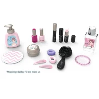 Smoby - My beauty studio - Coiffeuse sur table avec miroir inclinable et amovible - 15 accessoires factices  - Fabrication française(m-2)