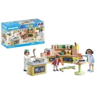 PLAYMOBIL 71538 Stand de restauration rapide, My Life, 54 pieces, Des 5 ans(m-4)