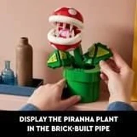 LEGO Super Mario 71426 Plante Piranha, Figurine Articulée avec Tube et 2 Pieces, Maquette pour Adultes, Idée Cadeau(m-4)