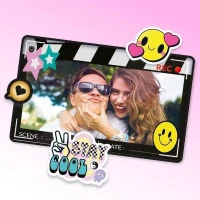 Canal Toys - Appareil Photo Rétro a impression instantanée - 4 rouleaux de papier dont 1 autocollant, feutres et stickers - CLK 019(m-6)