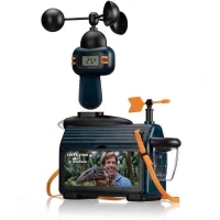 Station météo extérieure - FREEK VONK x BRESSER : Mesurez la température, la pluie, et le vent avec écran LCD(m-2)