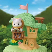 Figurines Articulées - SYLVANIAN FAMILIES - Fils et Bébé Chat Latté - Aventure en Foret Secrete(m-6)