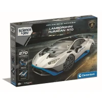 CLEMENTONI - Lamborghini Huracan STO a construire - Roues orientables - Manuel illustré et application pour visualisation 3D - Fabri(m-1)