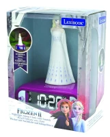 Réveil veilleuse digital LEXIBOOK - La Reine Des Neiges 2 - 3D lumineux et sonore - Blanc et violet - Enfant(m-5)