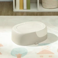 AIYAPLAY 3-în-1 Oliță pentru copii, scaun detașabil, tapițerie din piele ecologică, până la 50 kg, 6 luni până la 6 ani, Gri(m-4)