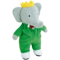 Babar Peluche Éléphant +/- 20 cm - JEMINI - Représentation parfaite du roi des éléphants.(m-4)
