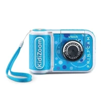 VTech KidiZoom Print Cam Bleu, Appareil photo enfant a impression instantanée, photo, selfie, vidéo, écran couleur, filtres et Effet(m-2)