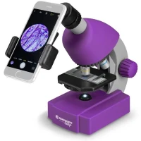 Microscope 40x-640x - BRESSER JUNIOR - Éclairage LED - kit d'expérimentation - violet(m-2)