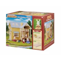 Coffret Le cottage au toit bleu - SYLVANIAN FAMILIES - 5671 - Pour Enfant de 5 ans et plus - Mobilier inclus(m-5)