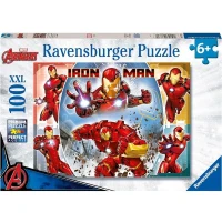 Puzzle 100 pieces XXL, Le puissant Iron Man / Marvel Avengers, 00013377, A partir de 6 ans, Ravensburger, MARVEL HEROS(m-2)