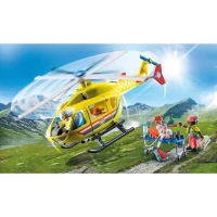 PLAYMOBIL 71203 Hélicoptere de secours, Figurine, City Action Les Secouristes(m-2)