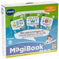 Livre Interactif Magibook - VTECH - Mes Apprentissages de Grande Section, CP et CE1 - Pack de 3 livres(m-3)