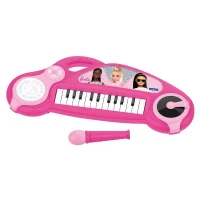 Piano électronique pour enfants Barbie avec effets lumineux et microphone - 24 touches(m-1)