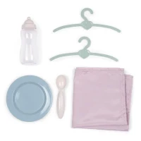 Valise Nurserie 3 en 1 - Baby Nurse - Pour Poupons jusqu'a 42cm - Beige/Rose/Blanc(m-2)