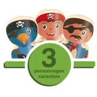 Bateau pirate - Jeu de construction - A partir de 18 mois - ABRICK(m-2)