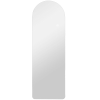 HOMCOM Specchio da Parete ad Arco con Illuminazione LED Regolabile e Controllo Touch, in Vetro Temperato, 40x3x120 cm