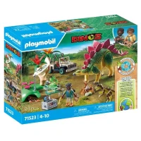 PLAYMOBIL 71523 Campement des explorateurs dinosaures, Dinos, 93 pieces, Des 4 ans(m-1)