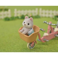 Figurines miniatures - SYLVANIAN FAMILIES - 5637 - Les freres et soeurs husky et leur tandem(m-5)