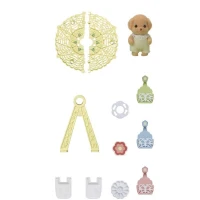 SYLVANIAN FAMILIES - 5333 La grande roue des bébés - Bébé Caniche - Beige - 3 ans et plus(m-4)
