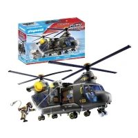 PLAYMOBIL 71149 Hélicoptere de transport des forces spéciales, Les policiers, City Action, Unité d'élite, 117 pieces, Des 5 ans(m-3)