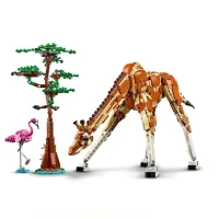 LEGO 31150 Creator 3en1 Les Animaux Sauvages du Safari, Jouet avec Figurines d'Animaux, Girafe, Gazelles et Lion(m-3)