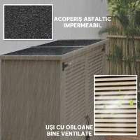 Outsunny Magazie de Gradina din Lemn, Dulap de Depozitare(m-5)