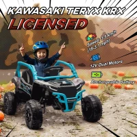 AIYAPLAY 12V Elektrisches Geländefahrzeug für Kinder, Fernbedienung, LED-Lichter, Musik, Hupe, für Kinder von 3-8 Jahren, Blau(m-4)