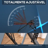 HOMCOM Banco de Musculação Dobrável com Extensão de Perna Almofada de Pregador e Banda de Resistência 130x34x48-109 cm Preto(m-4)