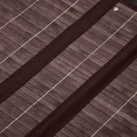 HOMCOM Wäschekorb Wäschesammler, 100L Fassungsvermögen, abnehmbarer Deckel, 38 cm x 38 cm x 57 cm, Braun(m-9)