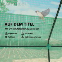 Outsunny Mini-Gewächshaus, wetterbeständig, aufrollbares Fenster, 240 cm x 90 cm x 90 cm, Grün(m-4)