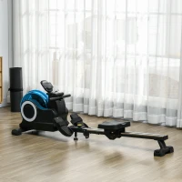 SPORTNOW Rameur à eau d'appartement pliable - 6 niveaux de résistance écran LCD multifonction support de tablette(m-10)