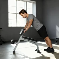 SPORTNOW Banc romain réglable et pliable multifonction, Capacité 150 kg, Argent(m-5)