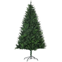 HOMCOM Albero di Natale Alto 180cm 786 Rami e Base Metallo